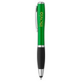 Curvaceous Stylus Ballpoint Pen w/ Light